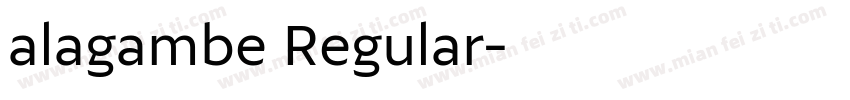 alagambe Regular字体转换